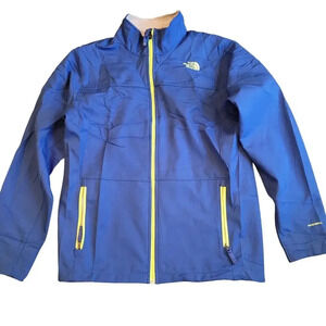 The North Face Boys Windwall Full Zip Fleece Line XL 18-20 Polyester Jacket Blue